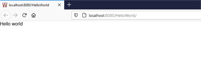 Hello World in Browser